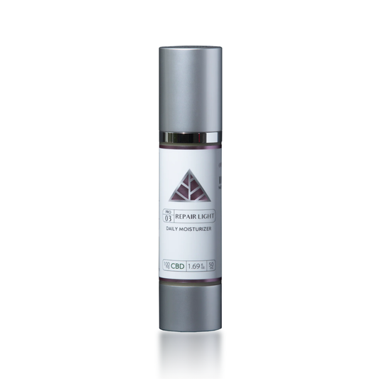 Color Up REPAIR Light Daily Moisturizer in 1.69 oz retail size for lightweight daily hydration, barrier support, and oily or combination skin on a white background.