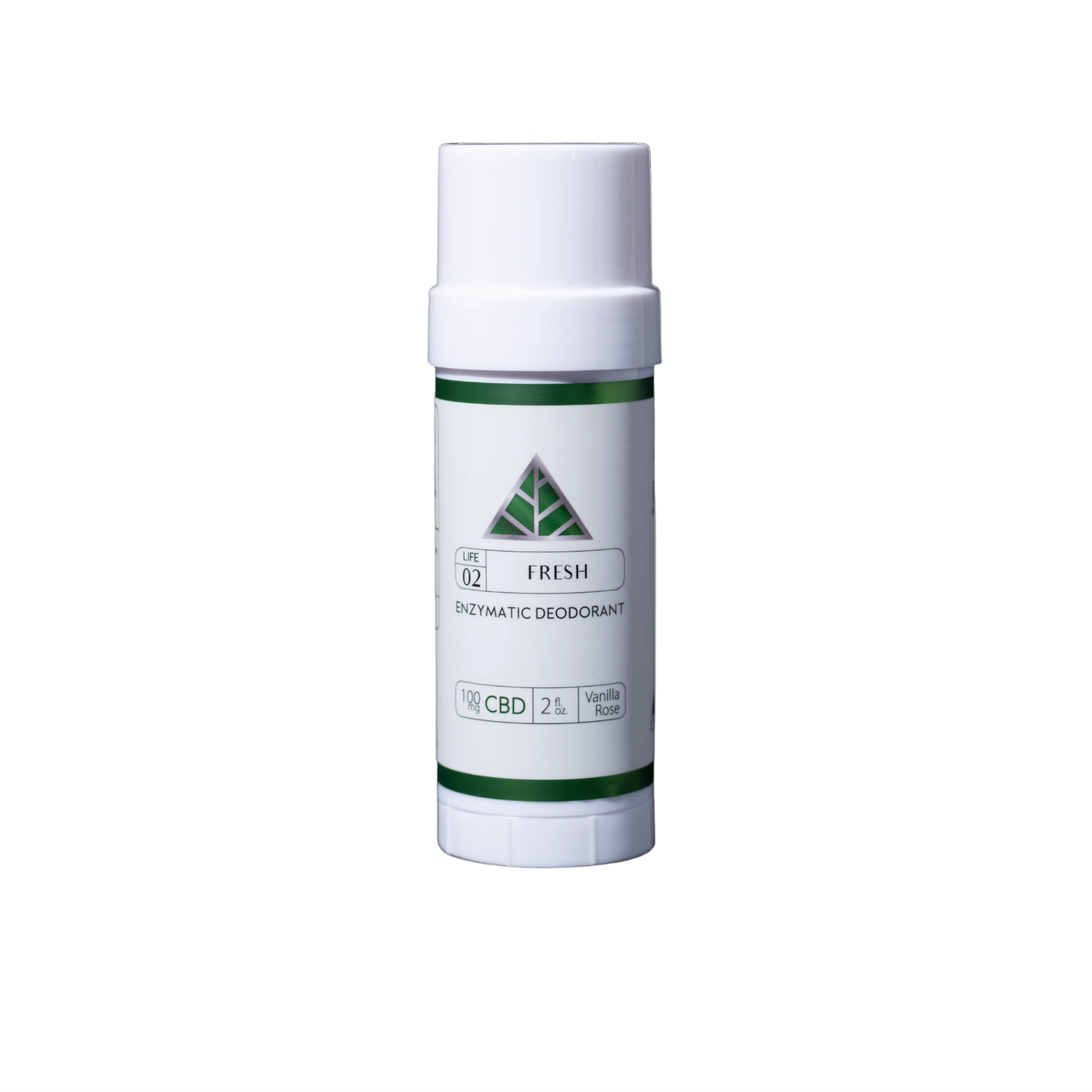Color Up FRESH Enzymatic Deodorant with CBD for aluminum-free odor control and clean daily personal care on a white background.