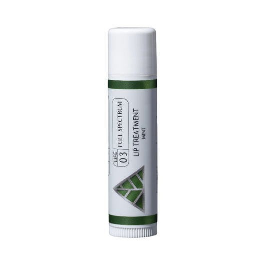 Color Up Lip Treatment balm with green and white design on a white background