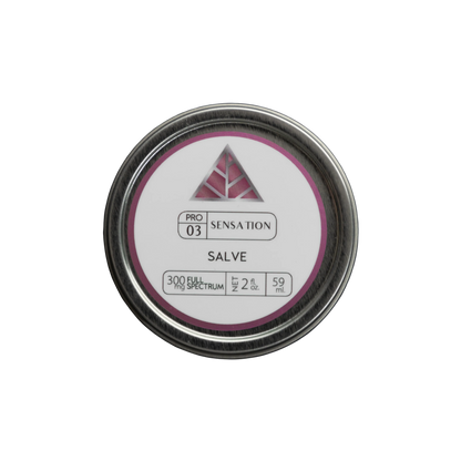 Aluminum tin with Color Up Sensation Salve on transparent background.