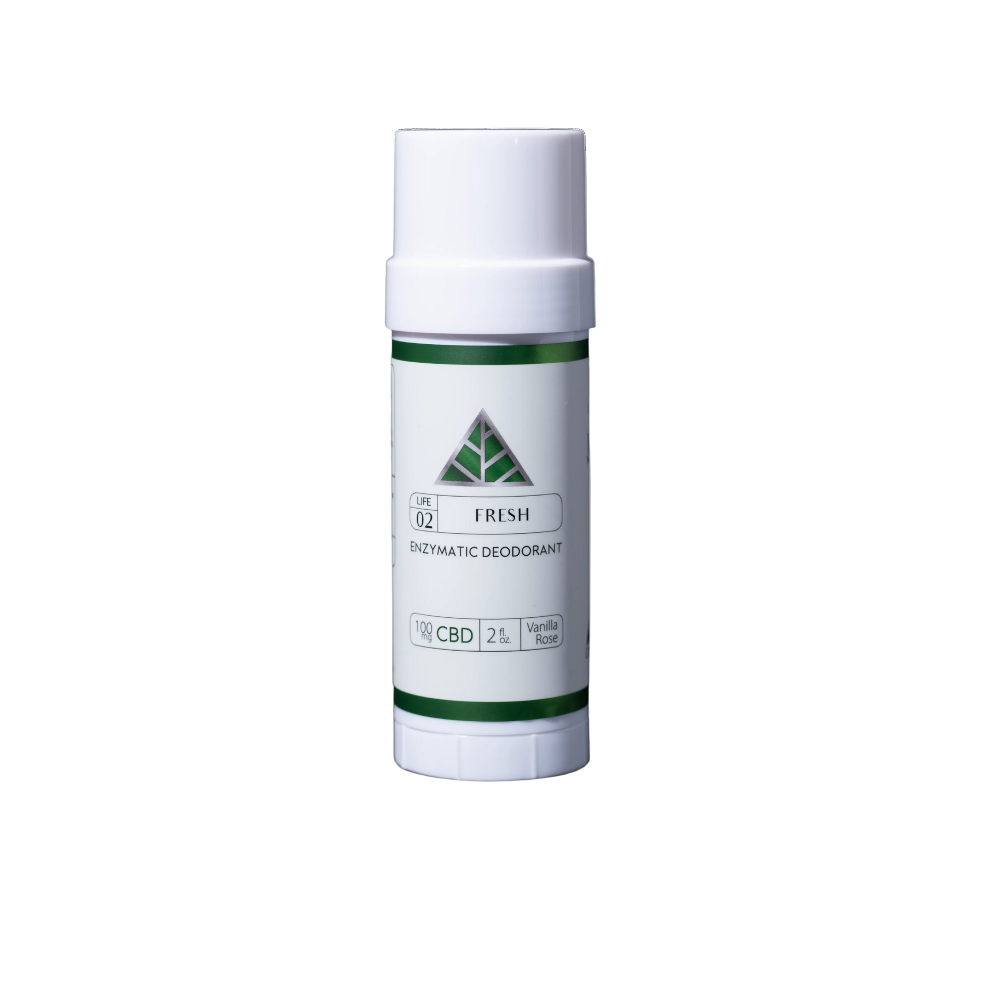 Color Up FRESH Enzymatic Deodorant with CBD for aluminum-free odor control and clean daily personal care on a white background.