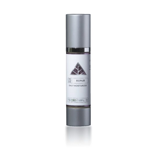 Color Up REPAIR Daily Moisturizer in 1.69 oz retail size for daily barrier repair, hydration, and professional home-care routines on white background.