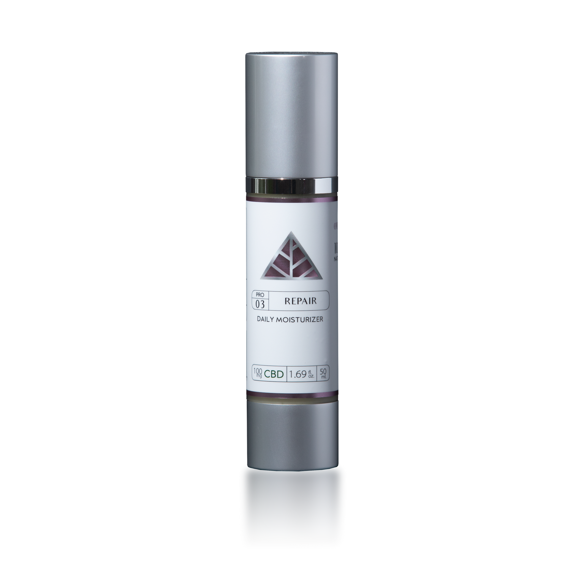 Color Up REPAIR Daily Moisturizer in 1.69 oz retail size for daily barrier repair, hydration, and professional home-care routines on transparent background.