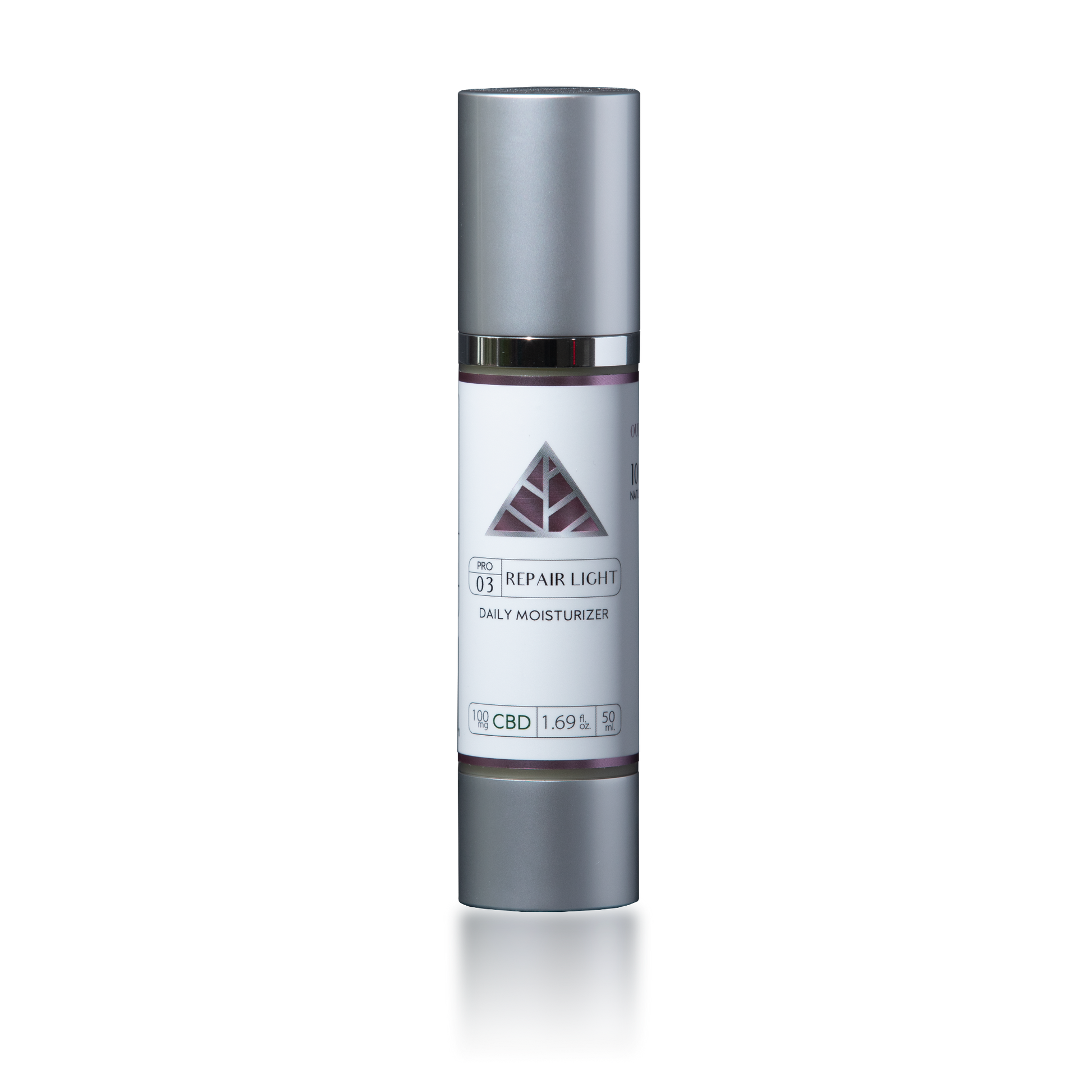 Color Up REPAIR Light Daily Moisturizer in 1.69 oz retail size for lightweight daily hydration, barrier support, and oily or combination skin on transparent background.