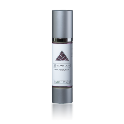 Color Up REPAIR Light Daily Moisturizer in 1.69 oz retail size for lightweight daily hydration, barrier support, and oily or combination skin on transparent background.